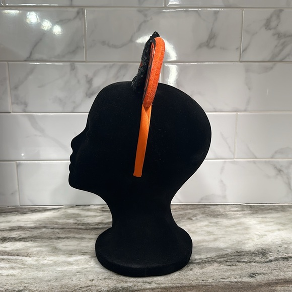 Disney Inspired Halloween Pumpkin Minnie Mouse Sequin Ears Headband NEW - Picture 9 of 11
